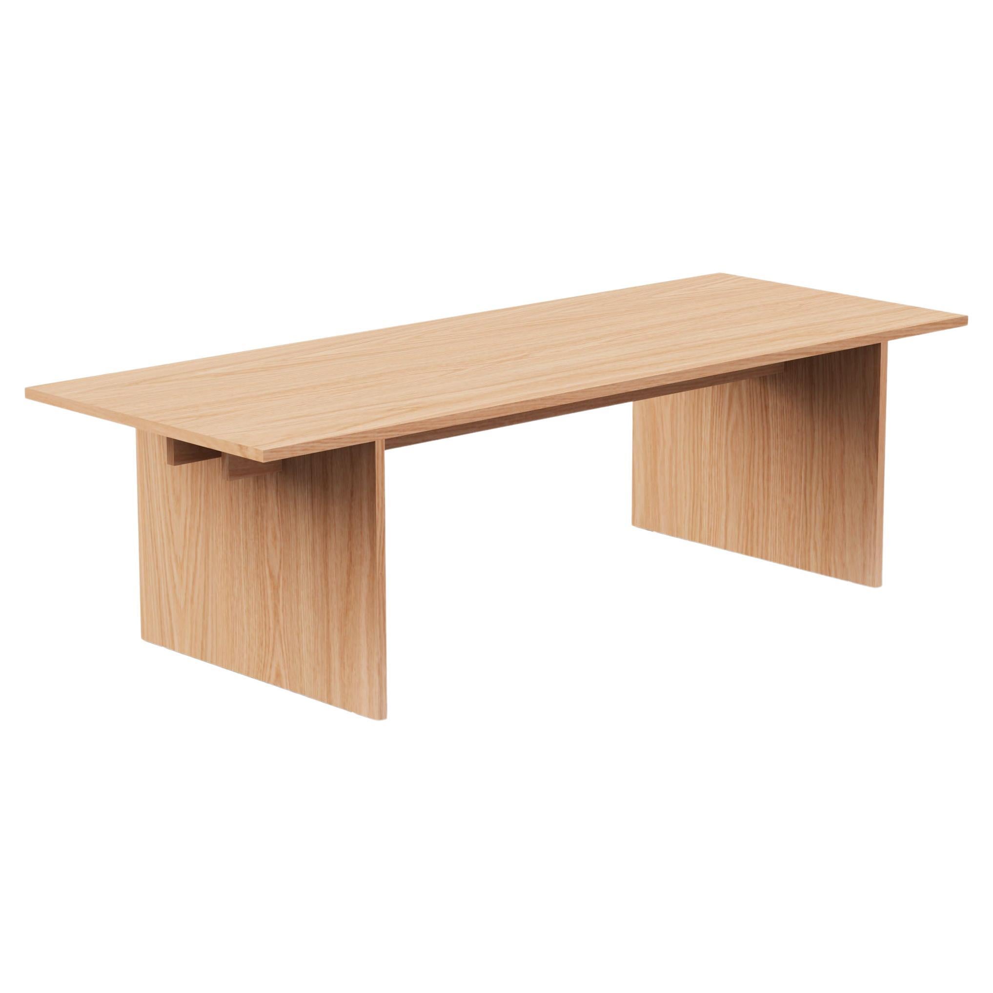 Minimalist Modern Table in Oak Wood
