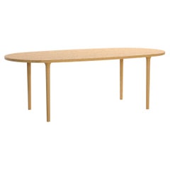Minimalist Modern Table in oak wood Oval