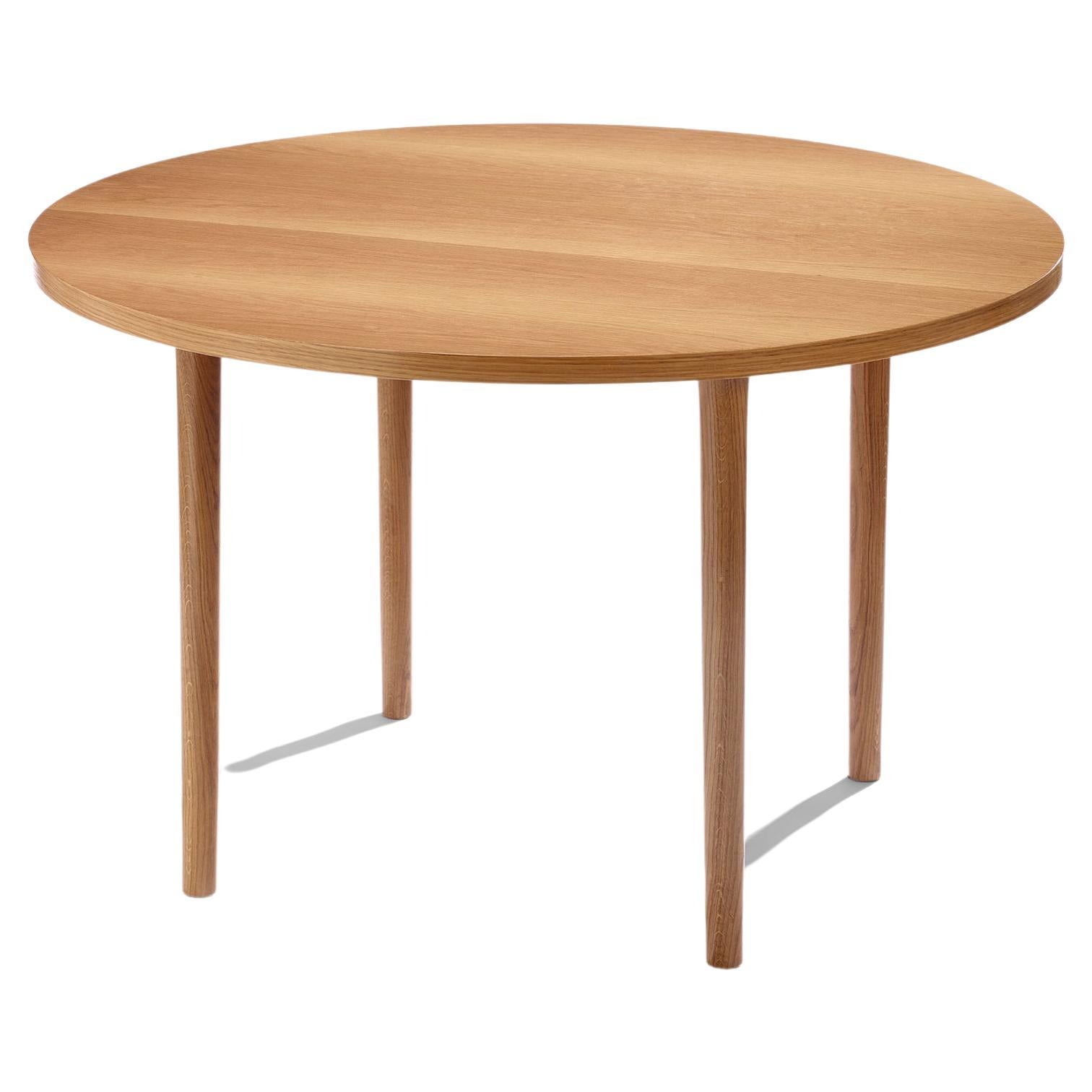 Minimalist Modern Table in Oak Wood Round Ø130cm