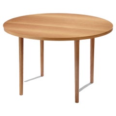 Table moderne minimaliste en bois Oak Wood Wood Round Ø130cm