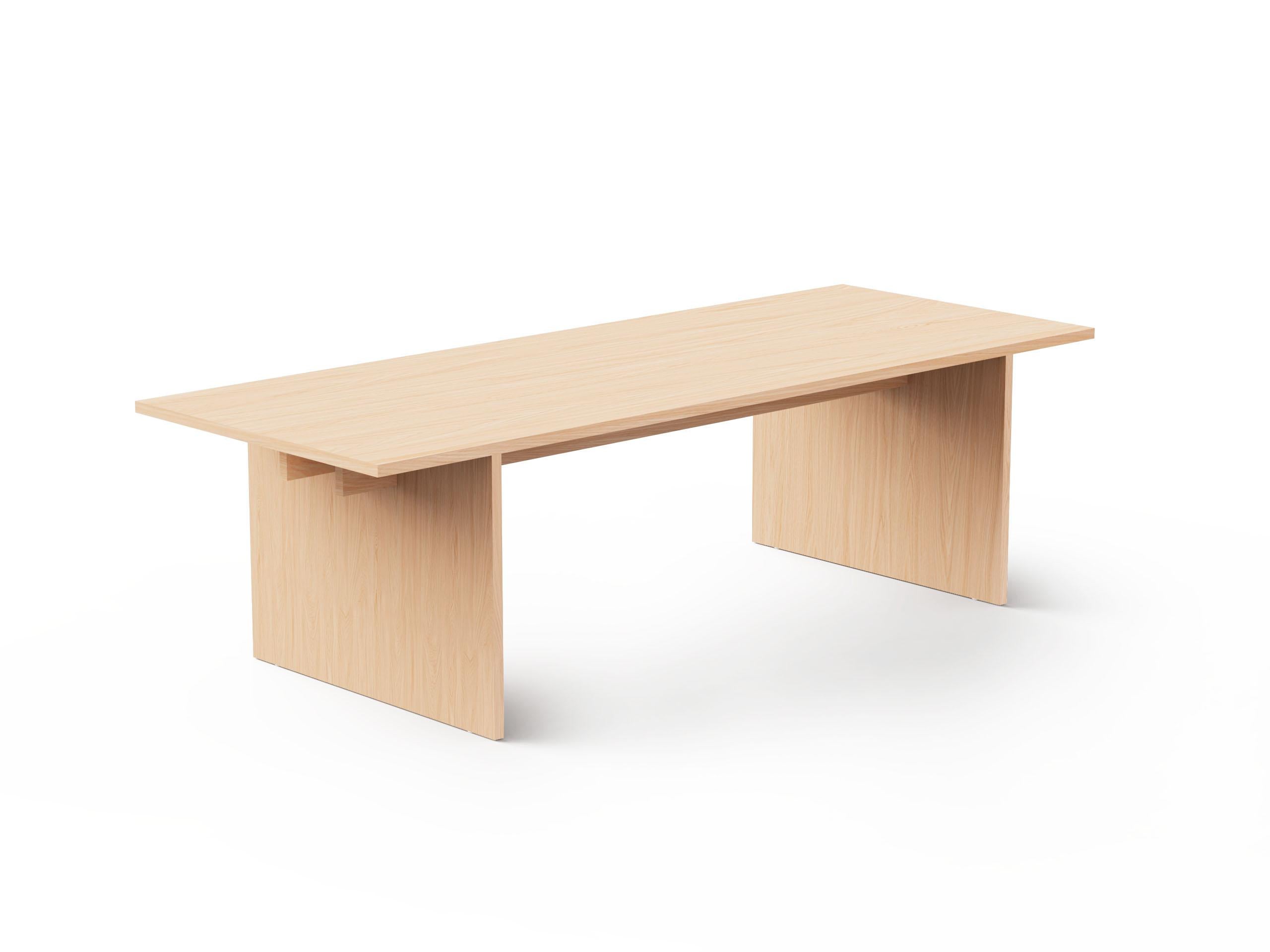 Minimalistischer moderner Tisch aus Nussbaumholz im Angebot 1