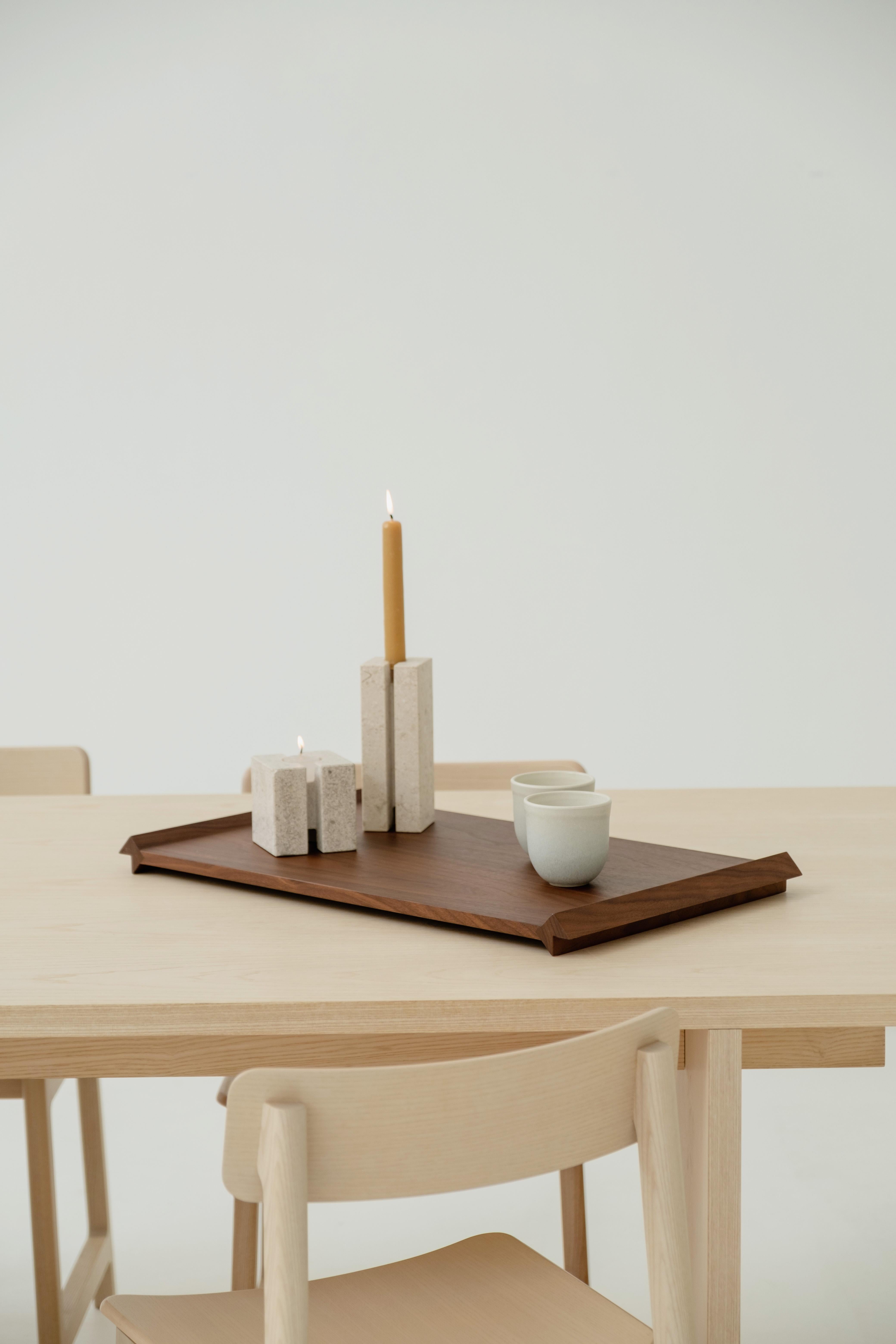 Mesa Moderna Minimalista de Madera de Nogal en venta 1