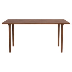 Minimalistischer moderner rechteckiger Tisch aus Nussbaumholz