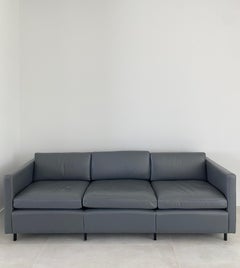 1980s Minimalist Three-Seat Sofa by Charles Pfister for Knoll