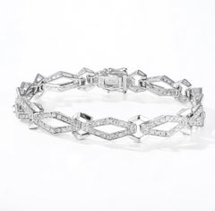 Minimalistisches Moissanit-Armband aus 925er Sterlingsilber – Party-Armband für Damen