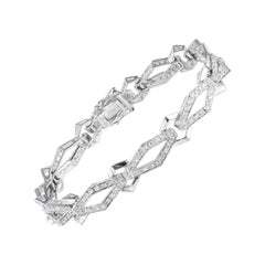 Minimalistisches Moissanit-Armband aus 925er Sterlingsilber – Party-Armband für Damen