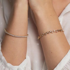 Minimalist Moissanite Cuff Bracelet 925 Sterling Silver Bracelet Gift For Women.