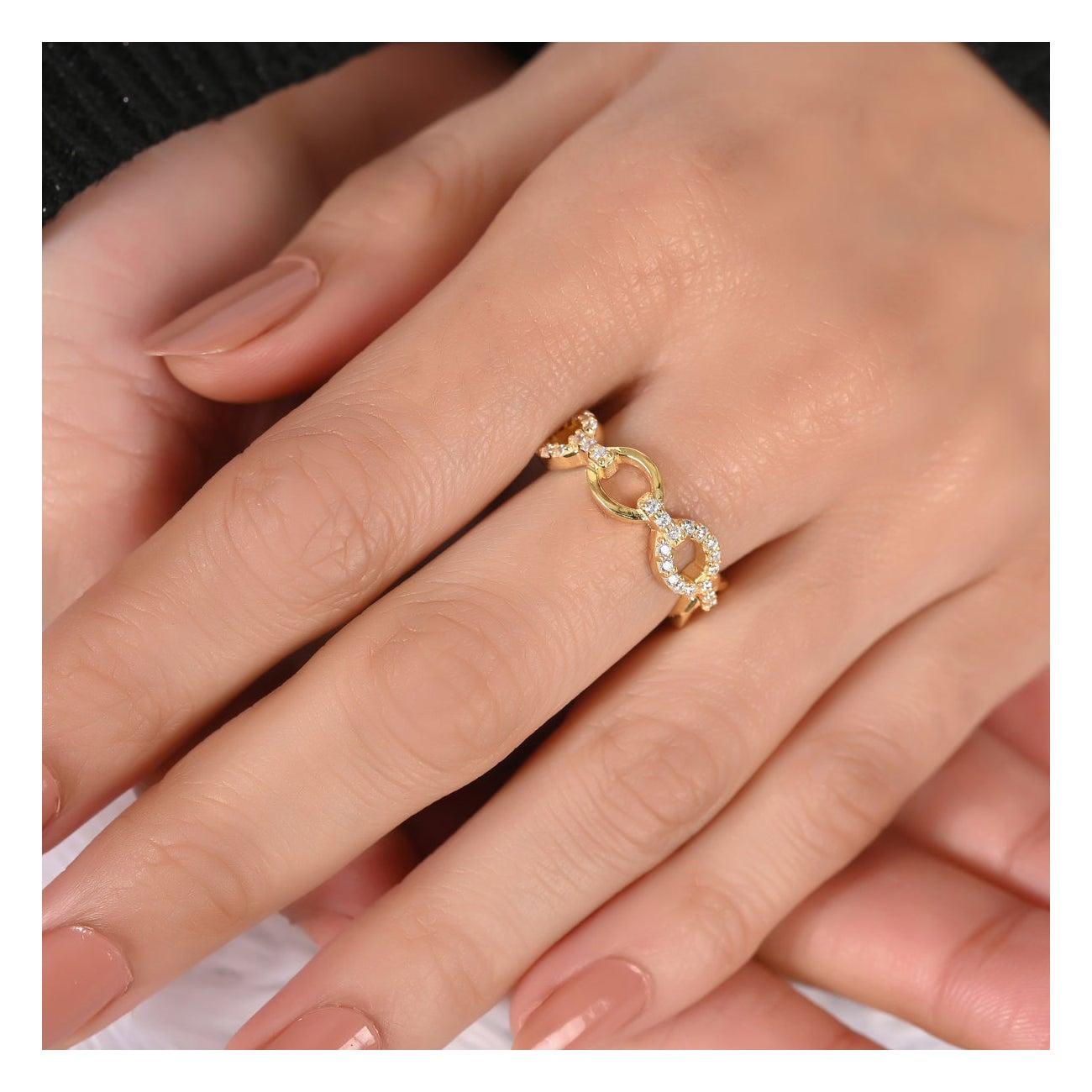 Minimalist Moissanite Ring 925 Sterling Silver Anniversary Gift For Women.