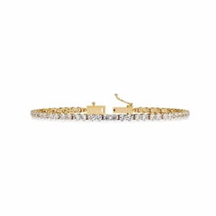 Minimalist Moissanite Tennis Bracelet 925 Sterling Silver For Women.