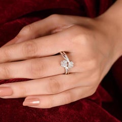 Minimalist Moissanite Wedding Ring 925 Sterling Silver Anniversary Gift For Her