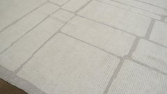 Tappeto minimalista in lana a motivi geometrici Nature 10'2''x14'1''