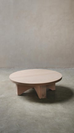 Minimalist Natural Oak Coffee Table - Zen Fundamenta 38 by NONO