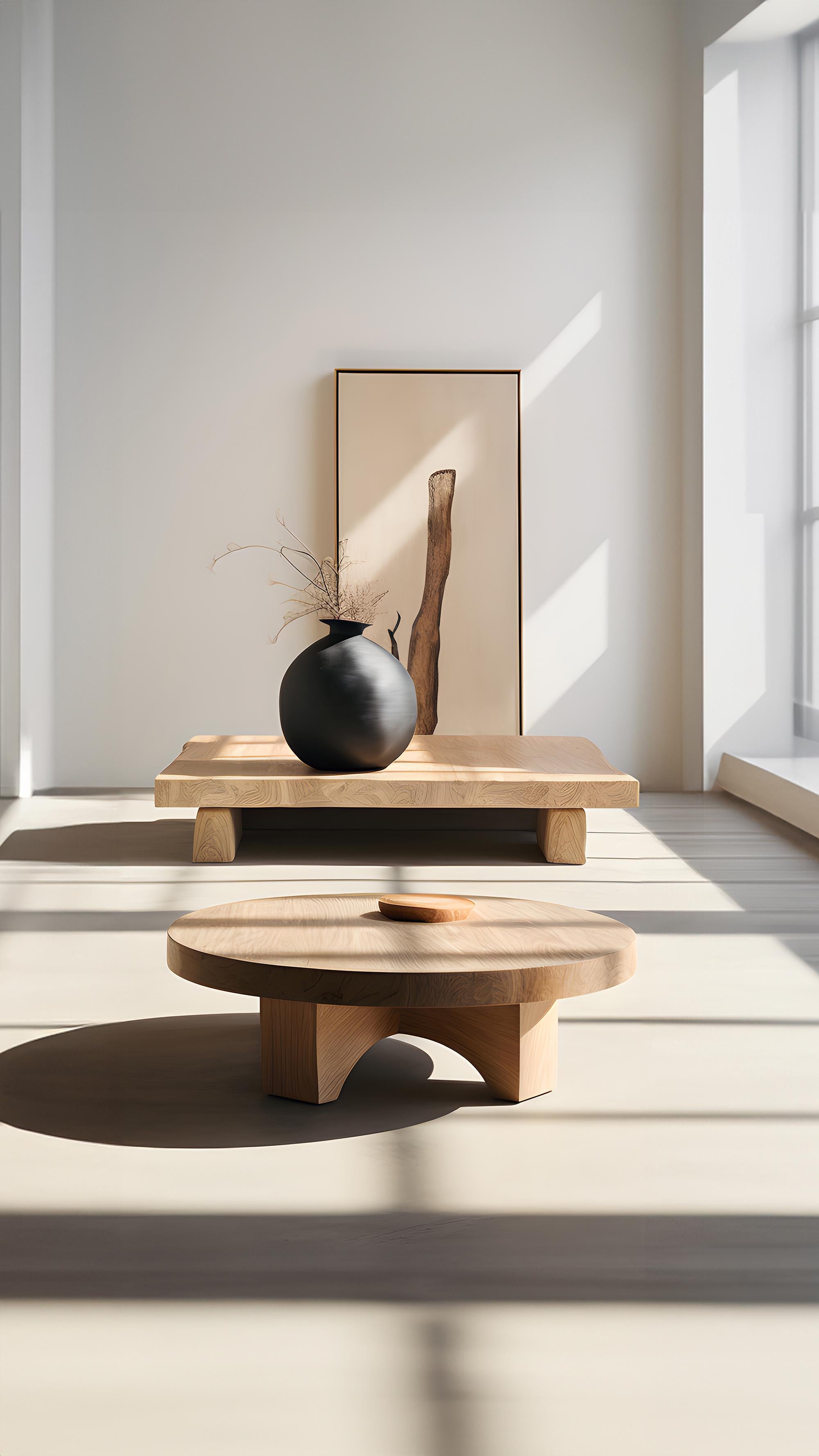 Hardwood Minimalist Natural Oak Coffee Table - Zen Fundamenta 38 by NONO For Sale
