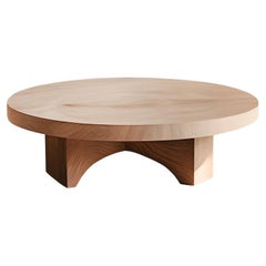 Minimalist Natural Oak Coffee Table - Zen Fundamenta 38 by NONO