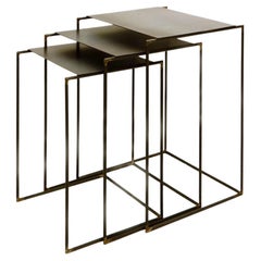 Retro Minimalist Nesting Tables by Franck Robichez