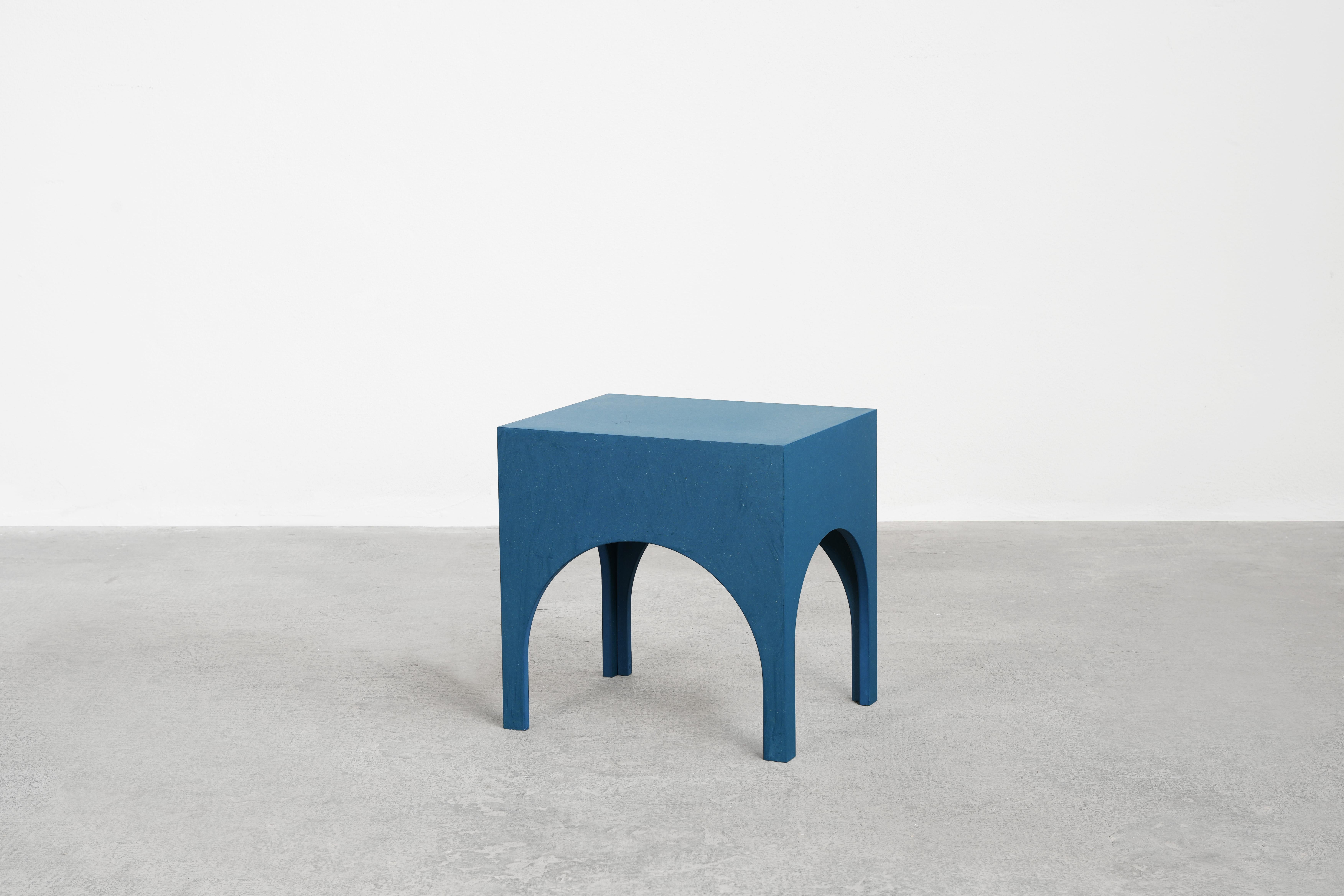 Minimalist Nightstand Console Commode in blue by Atelier Bachmann, 2019 In New Condition For Sale In Berlin, DE