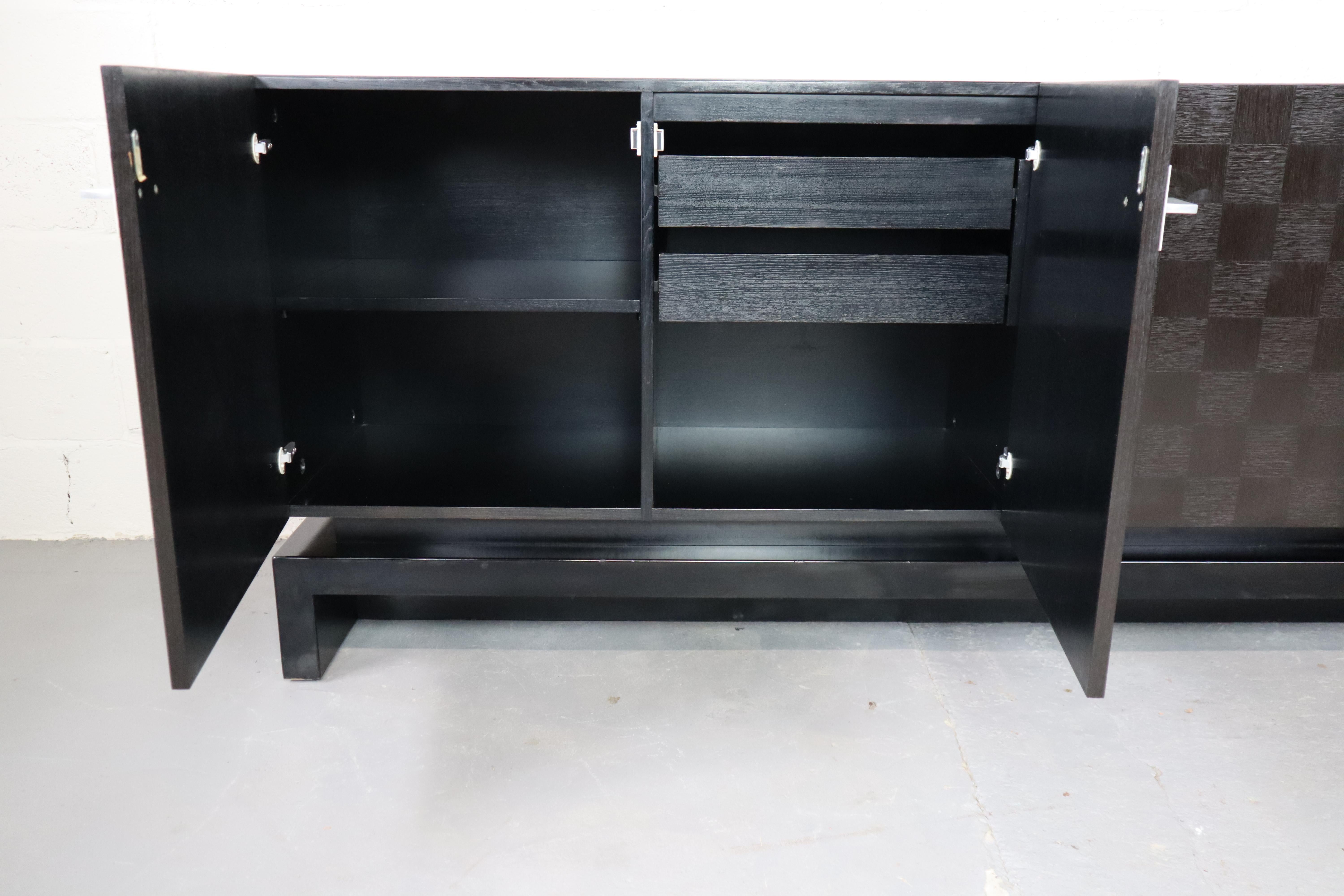 Minimalist oak sideboard by Jean Batenburg for MI, Belgium, 1974 For Sale 5