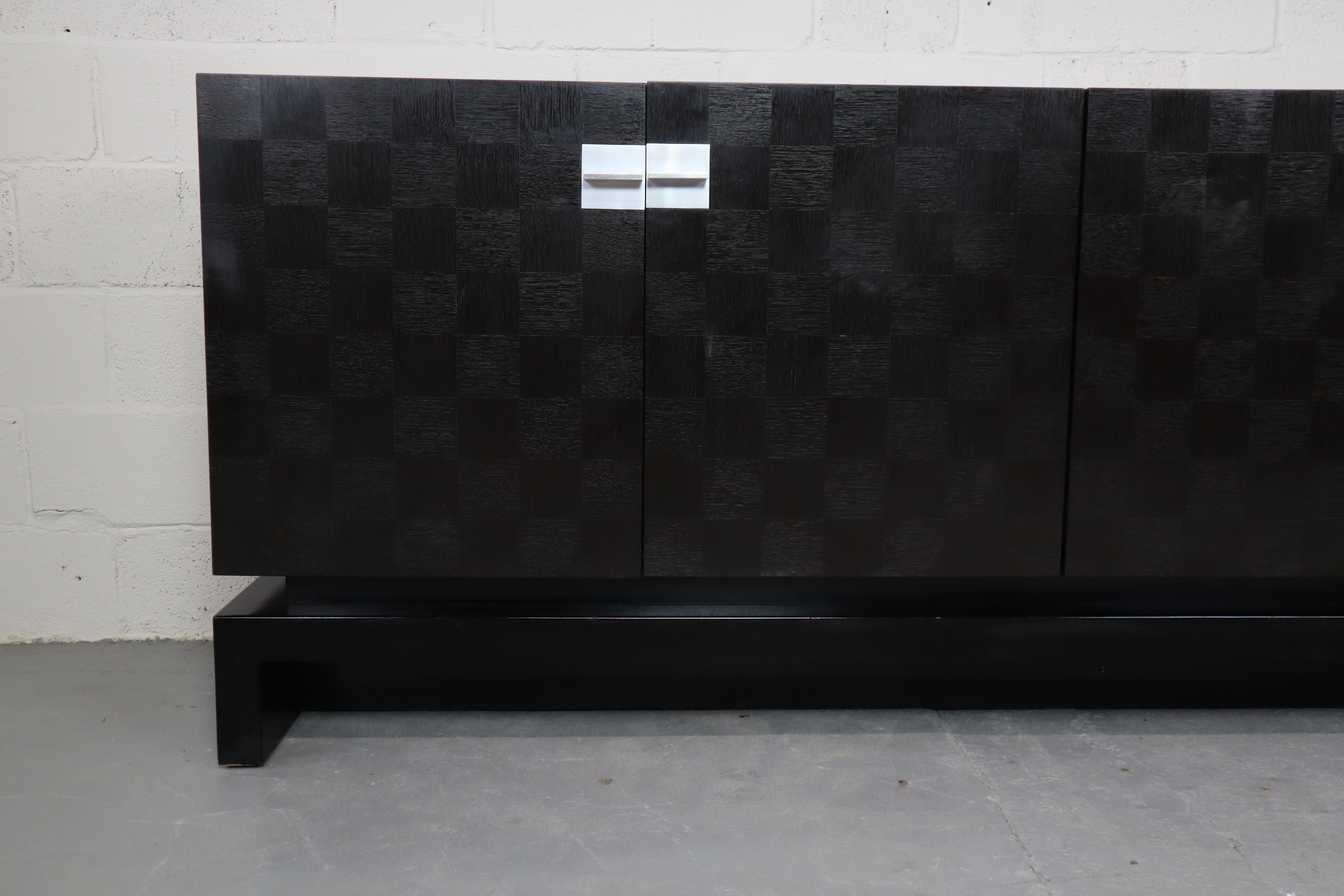 Minimalist oak sideboard by Jean Batenburg for MI, Belgium, 1974 For Sale 1