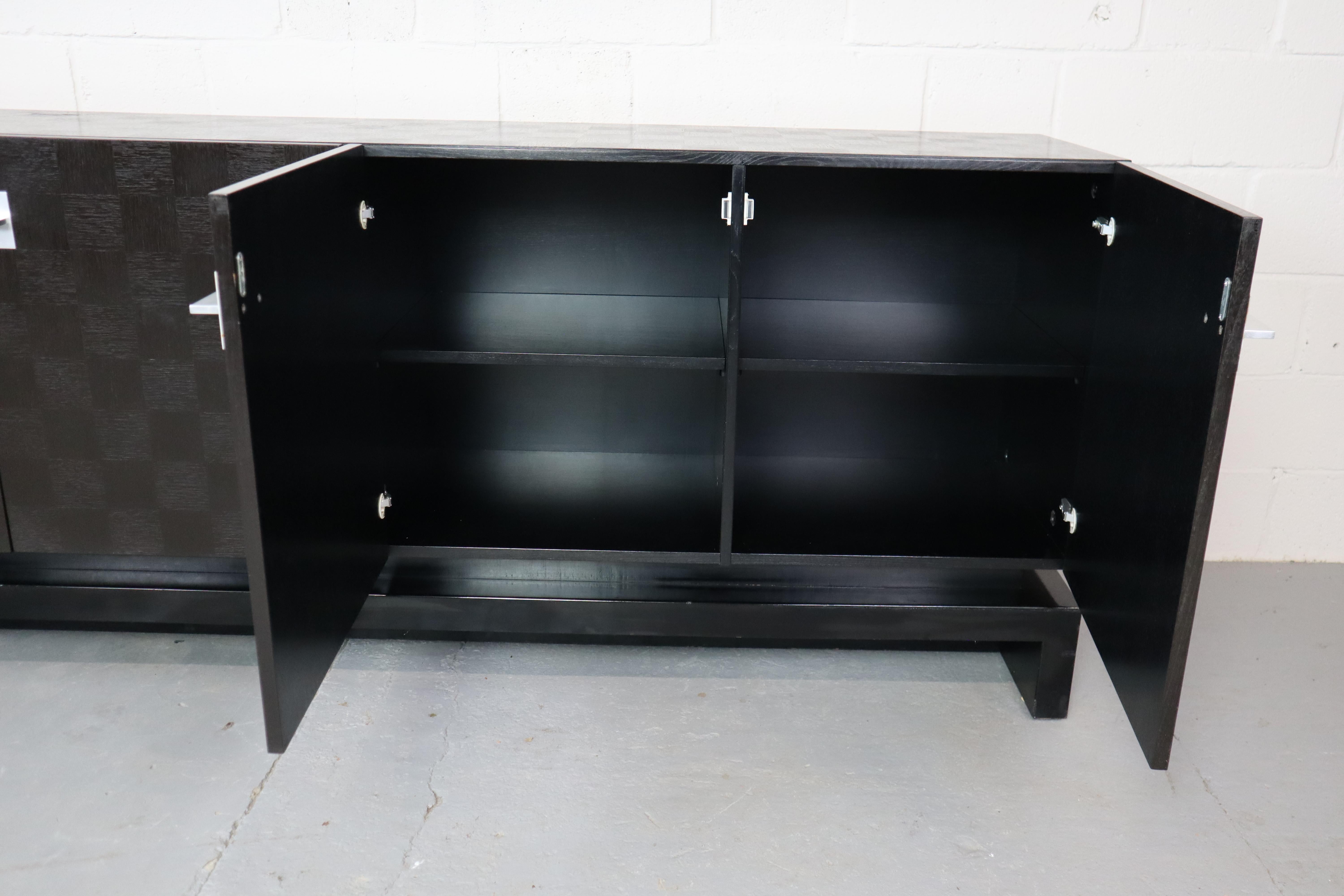 Minimalist oak sideboard by Jean Batenburg for MI, Belgium, 1974 For Sale 3