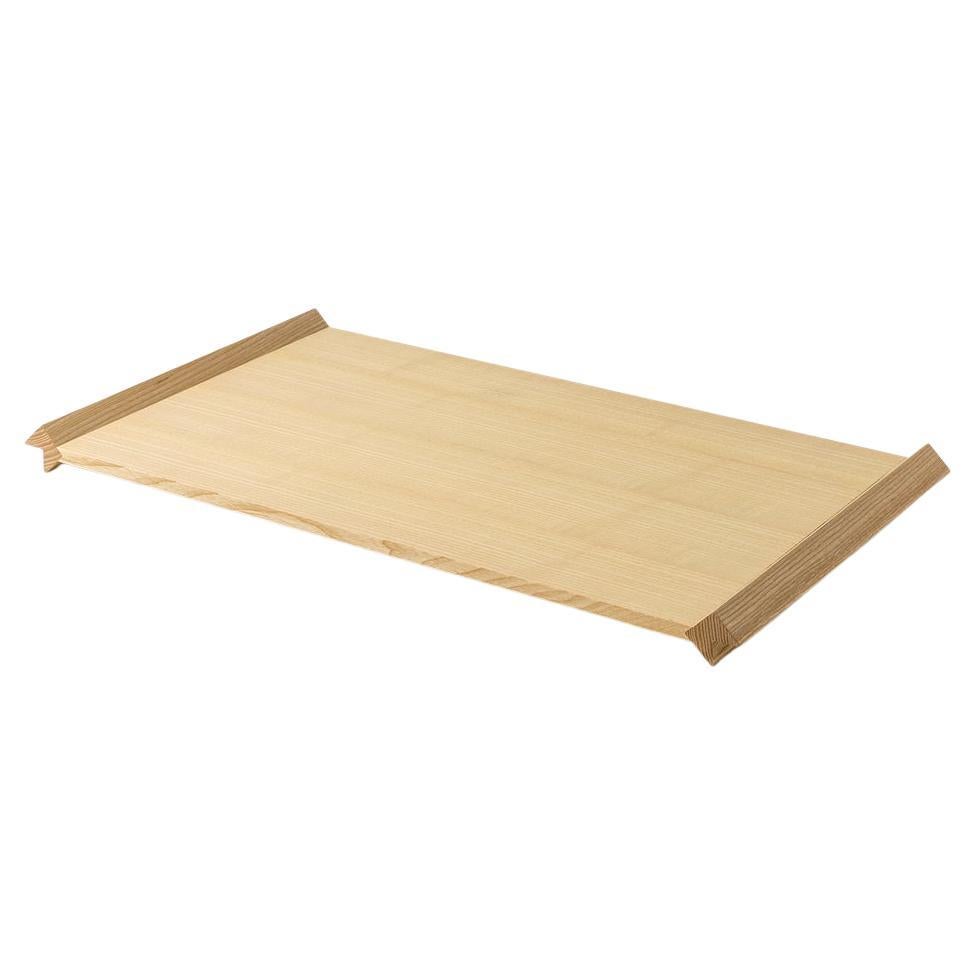 Hand-Crafted Minimalist Oak Wood Tray For Sale