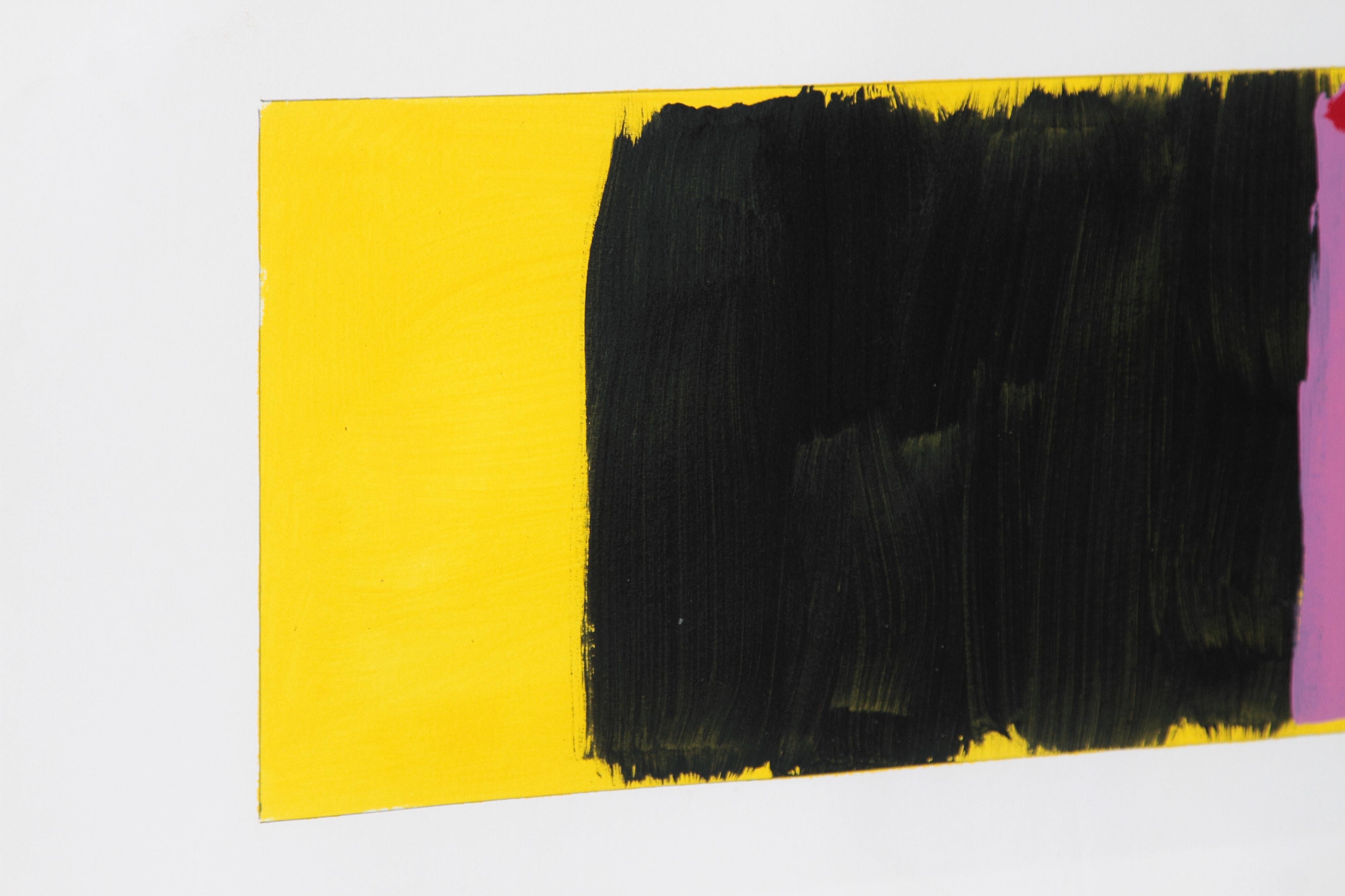 Huile minimaliste sur papier de Doug Ohlson, 1936-2010, Américain en vente 6