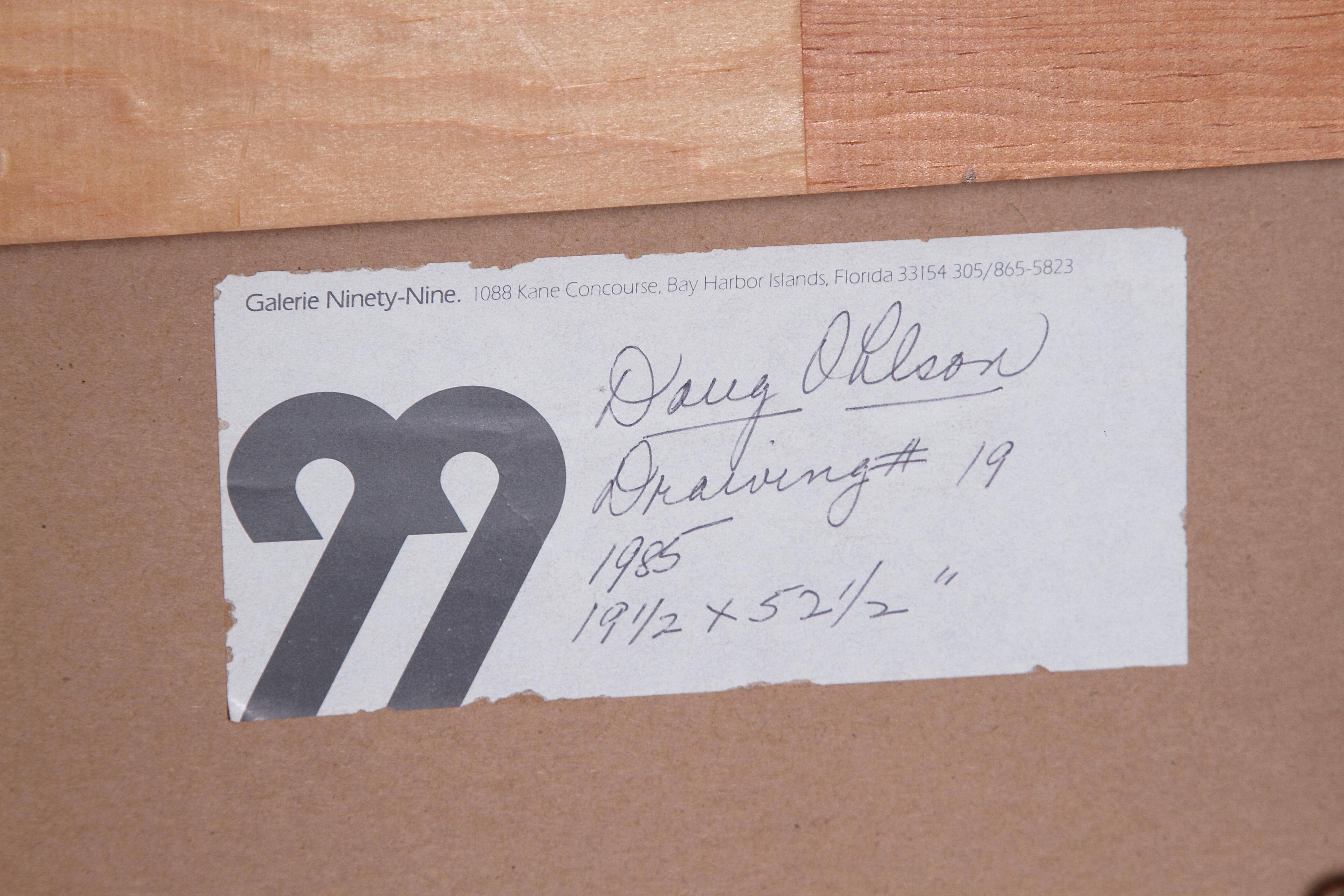 Huile minimaliste sur papier de Doug Ohlson, 1936-2010, Américain en vente 10