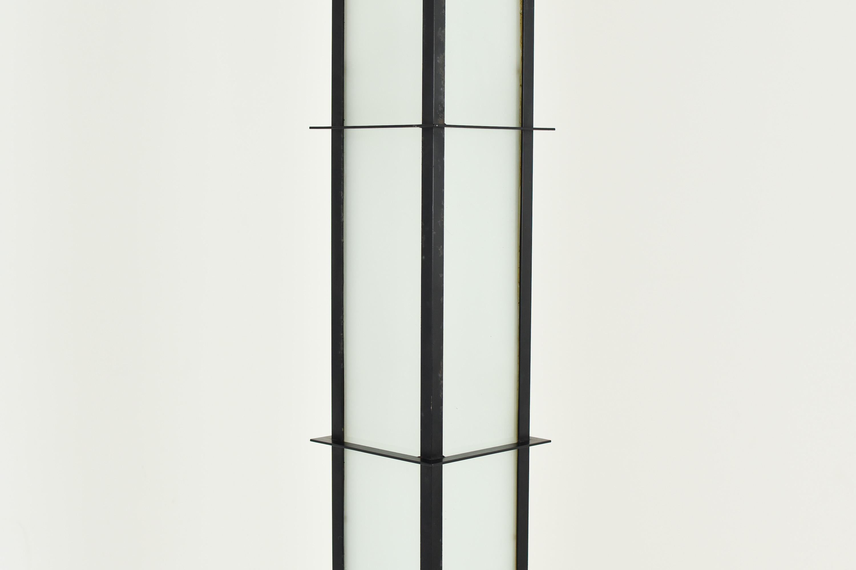 Modern Minimalist Opale Floor Lamp Designed by Fabiaan Van Severen, Belgium 1990's