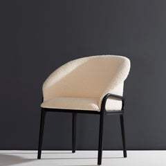 Minimalist Organic Chair in Solid Wood, Upholstered Seating