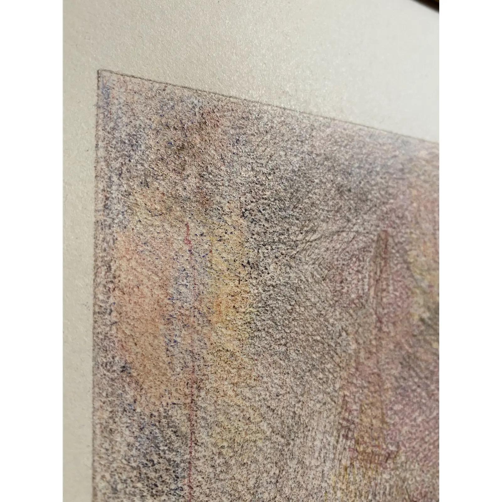Matita originale minimalista su carta firmata in basso a destra 