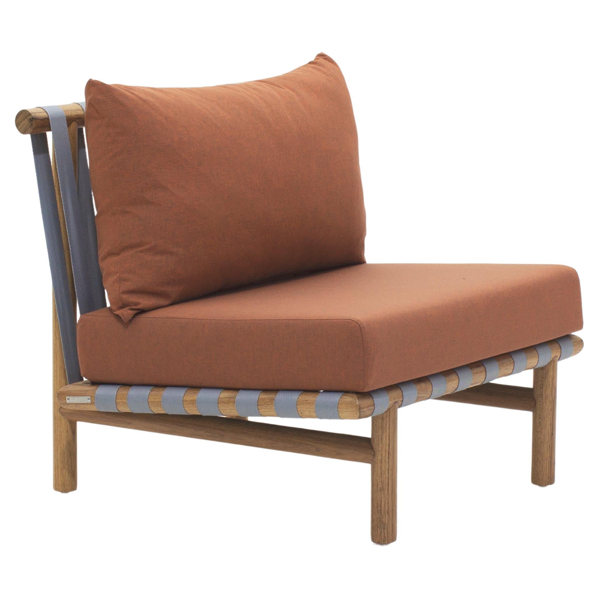 Minimalist outdoor armchair "Serge" by Samuel Lamas For Sale