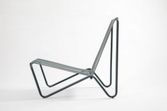 Minimalist Outdoor Chair in Stainless Steel "Haruka" by Samuel Lamas