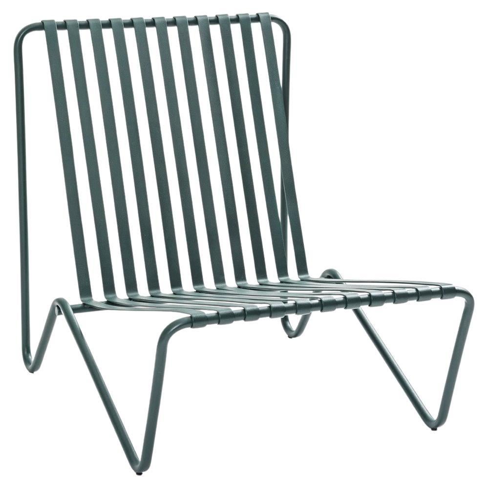 Chaise d'extérieur minimaliste en acier inoxydable Haruka de Samuel Lamas en vente