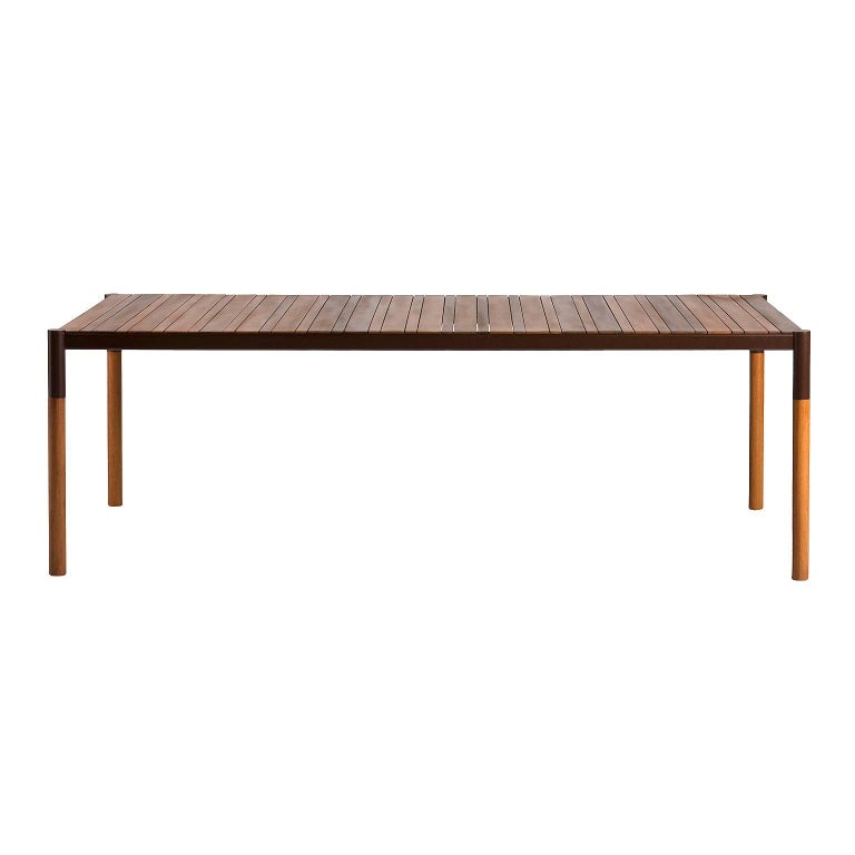 Brazilian Minimalist Outdoor Dining Table For Sale