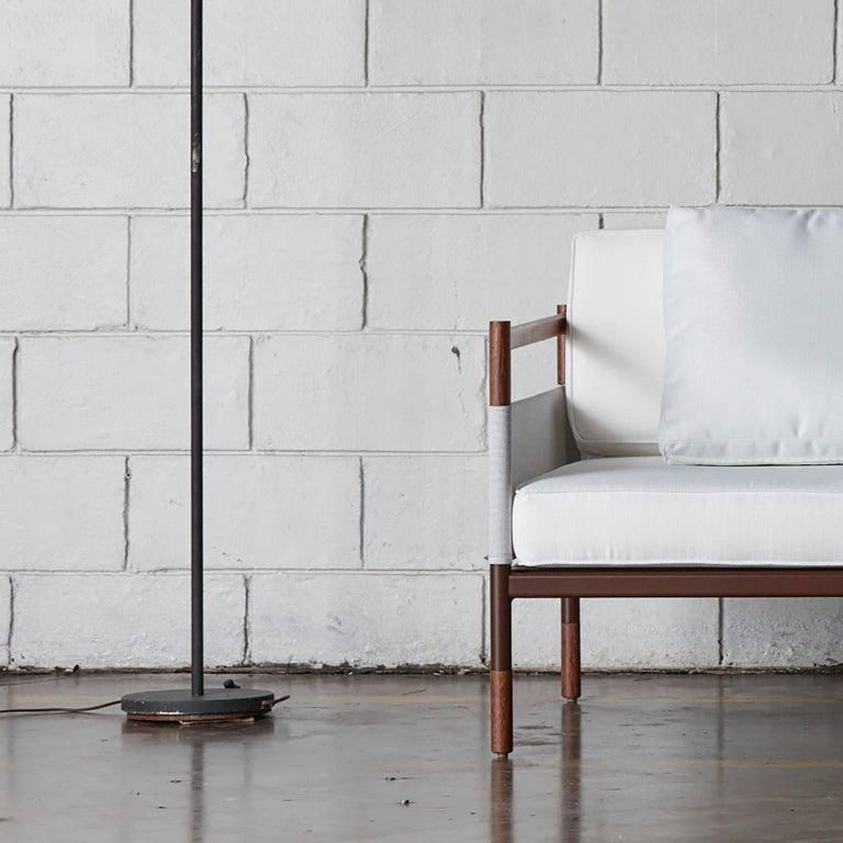 Modern Minimalist Outdoor Lounge Chair, Brazilian Design For Sale