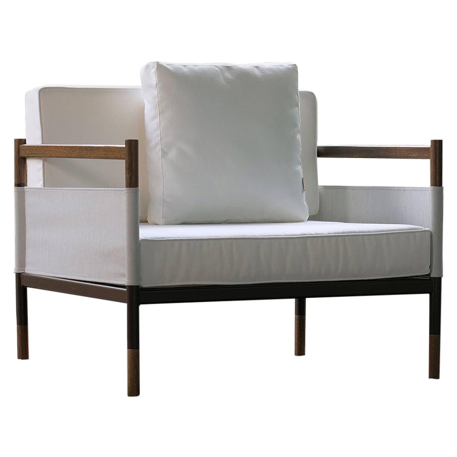 Minimalist Outdoor Lounge Chair, Brazilian Design