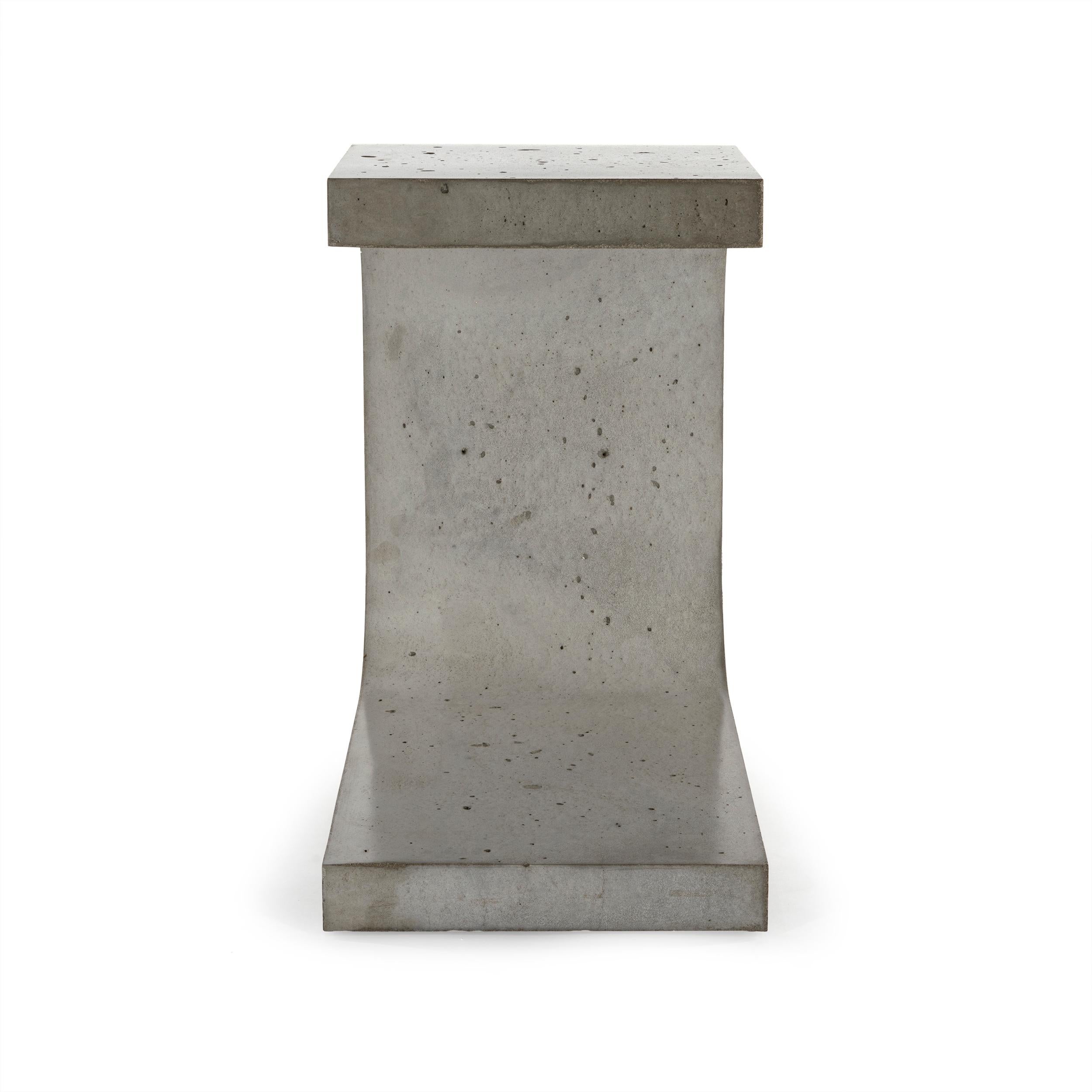 outdoor concrete side table