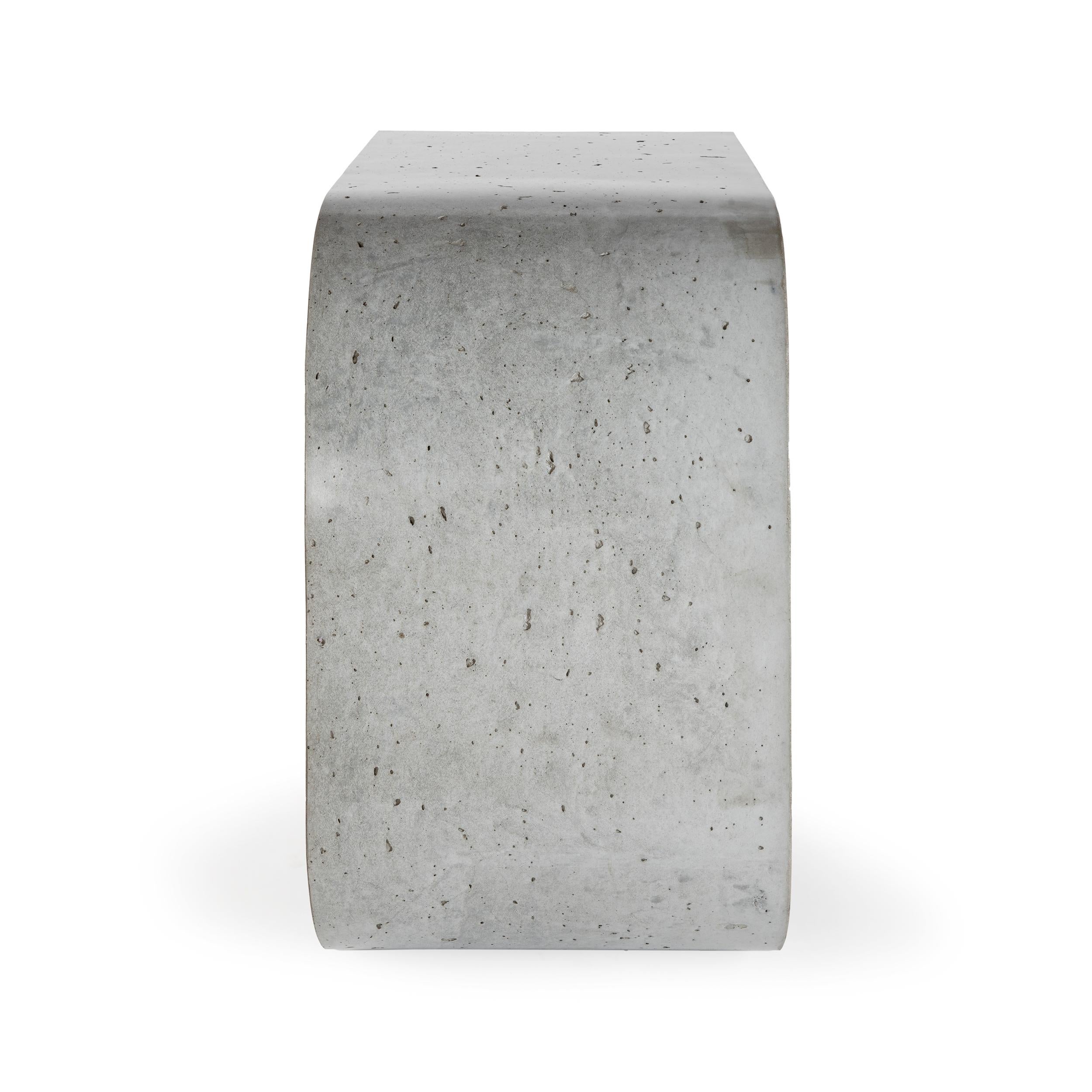 outdoor concrete side table