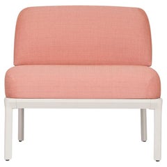 Minimalist Outdoor Sectional Set: Cast Aluminum Loveseat, Chairs & Tables