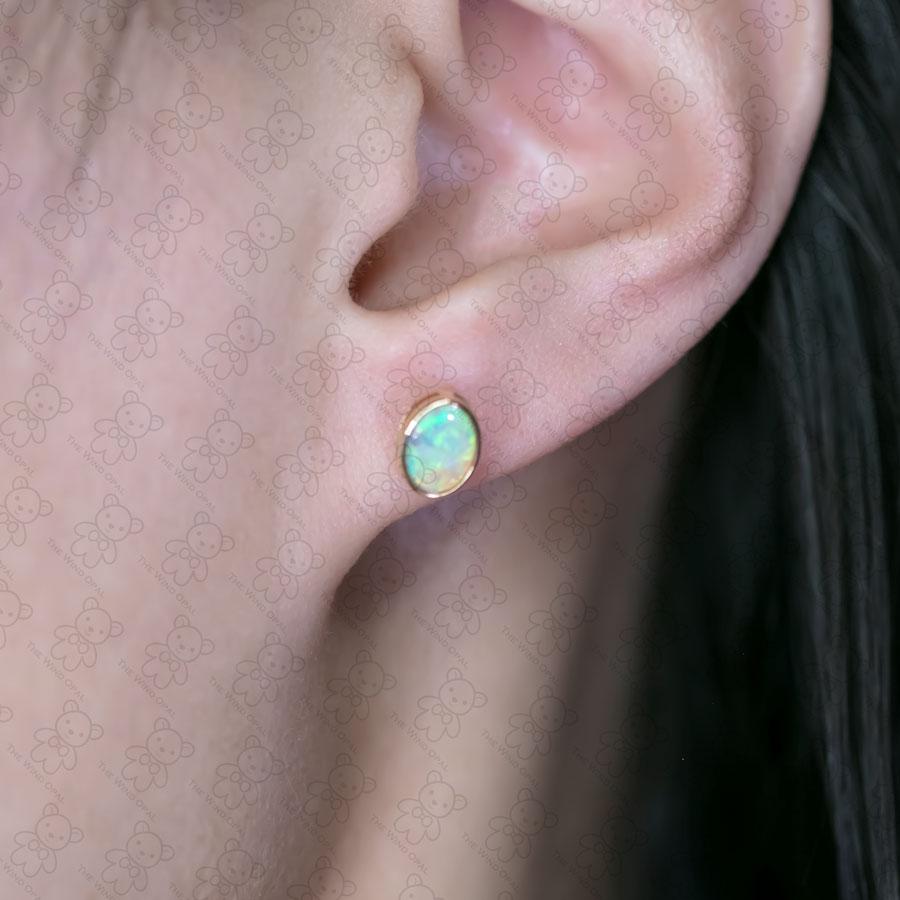 Minimalist Oval Australian Solid Opal Stud Earrings 14k Yellow Gold.


Free Domestic USPS First Class Shipping! Free Gift Bag or Box with every order!

Opal—the queen of gemstones, is one of the most beautiful gemstones in the world. Every piece of