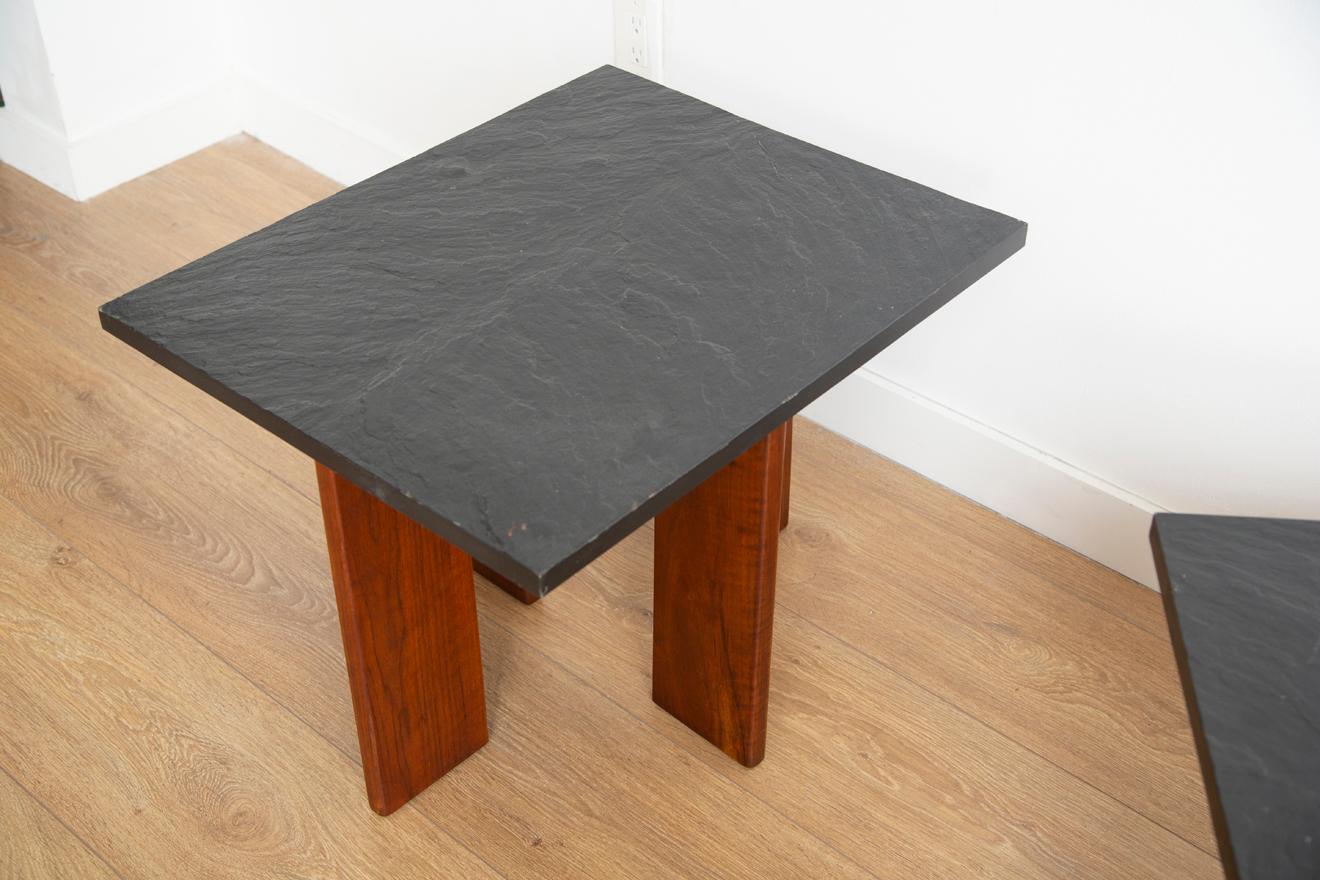 Minimalist Pair of Side Table by Phillip Lloyd Powell, USA 1960 1