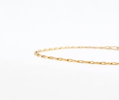 Minimalist Paperclip Bracelet in 14k Yellow Gold