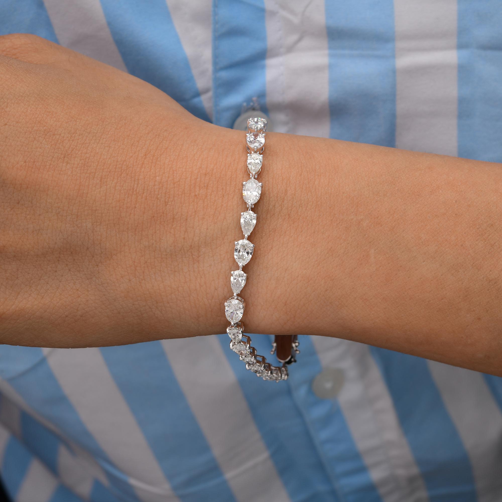 Cast from 14-karat gold, these exquisite bracelet is handmade with 8.98 carats of diamond.

FOLLOW SPECTRUM JEWELS storefront to view the latest collection & exclusive pieces. Spectrum Jewels is proudly rated as a Top Seller on 1stdibs with 5 star