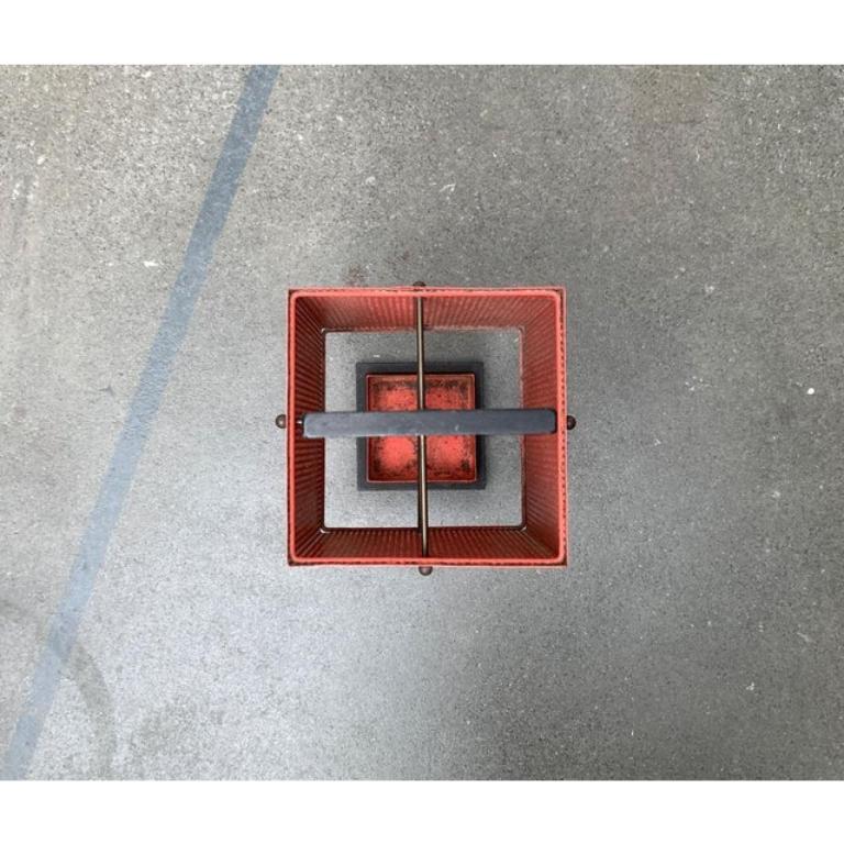 Minimalistischer Umbrella Stand aus perforiertem Stahl, 1960er Jahre im Angebot 5