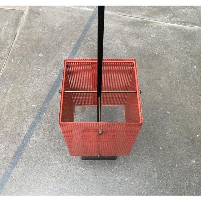 Minimalistischer Umbrella Stand aus perforiertem Stahl, 1960er Jahre im Angebot 3