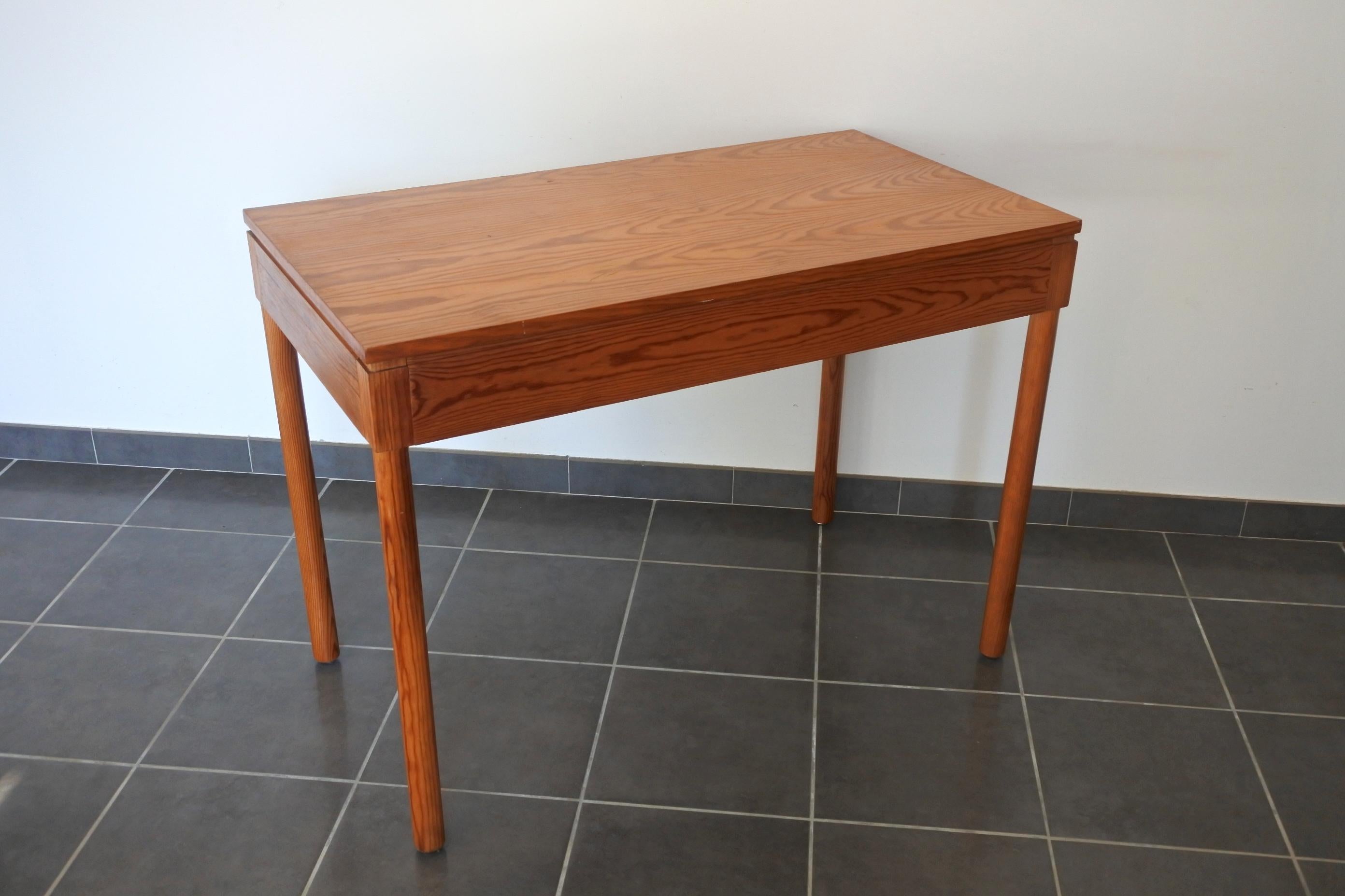 Minimalist Pinewood Desk by Pierre Gautier Delaye, France, 1950s 7