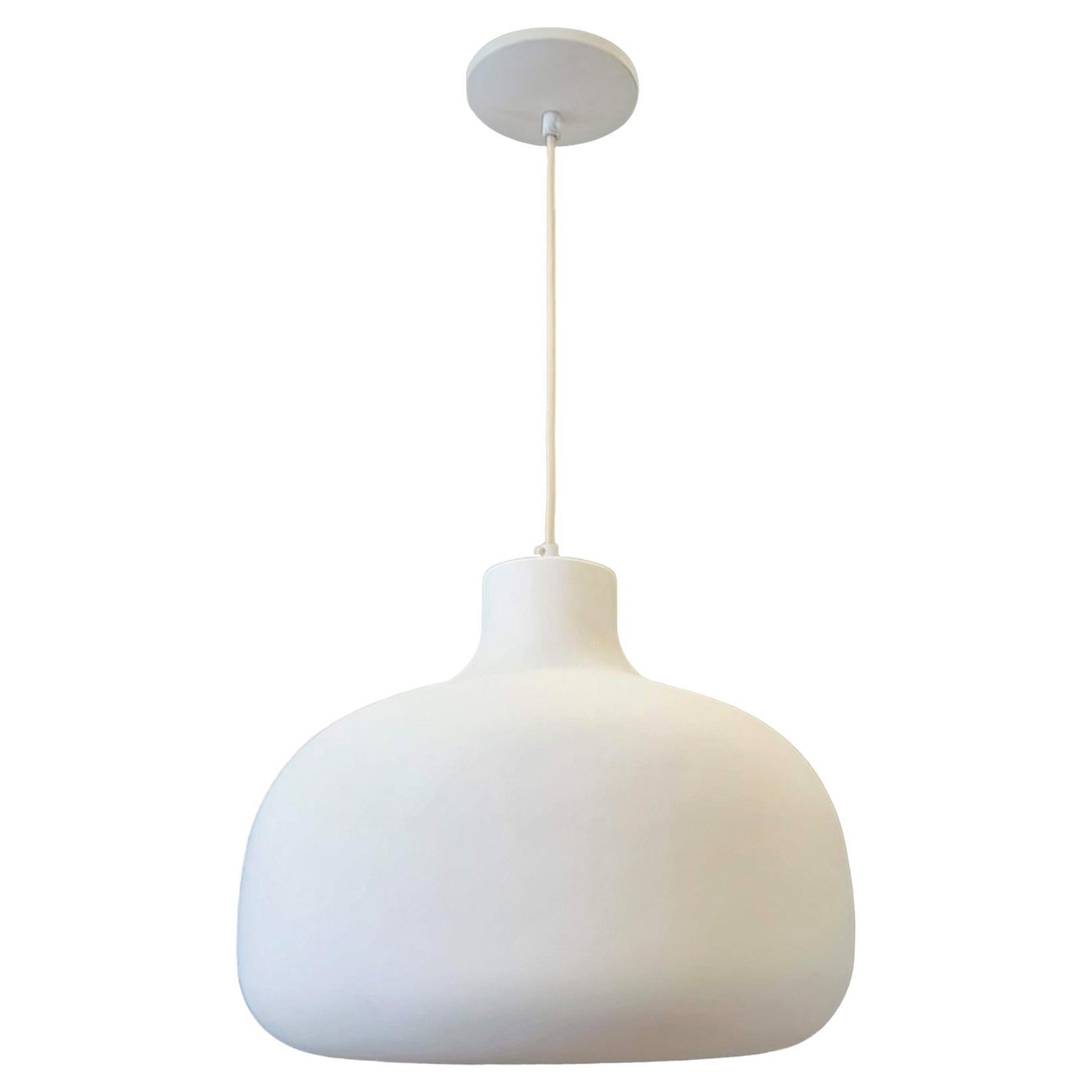 Minimalist Plaster Pendant Light Fixture For Sale