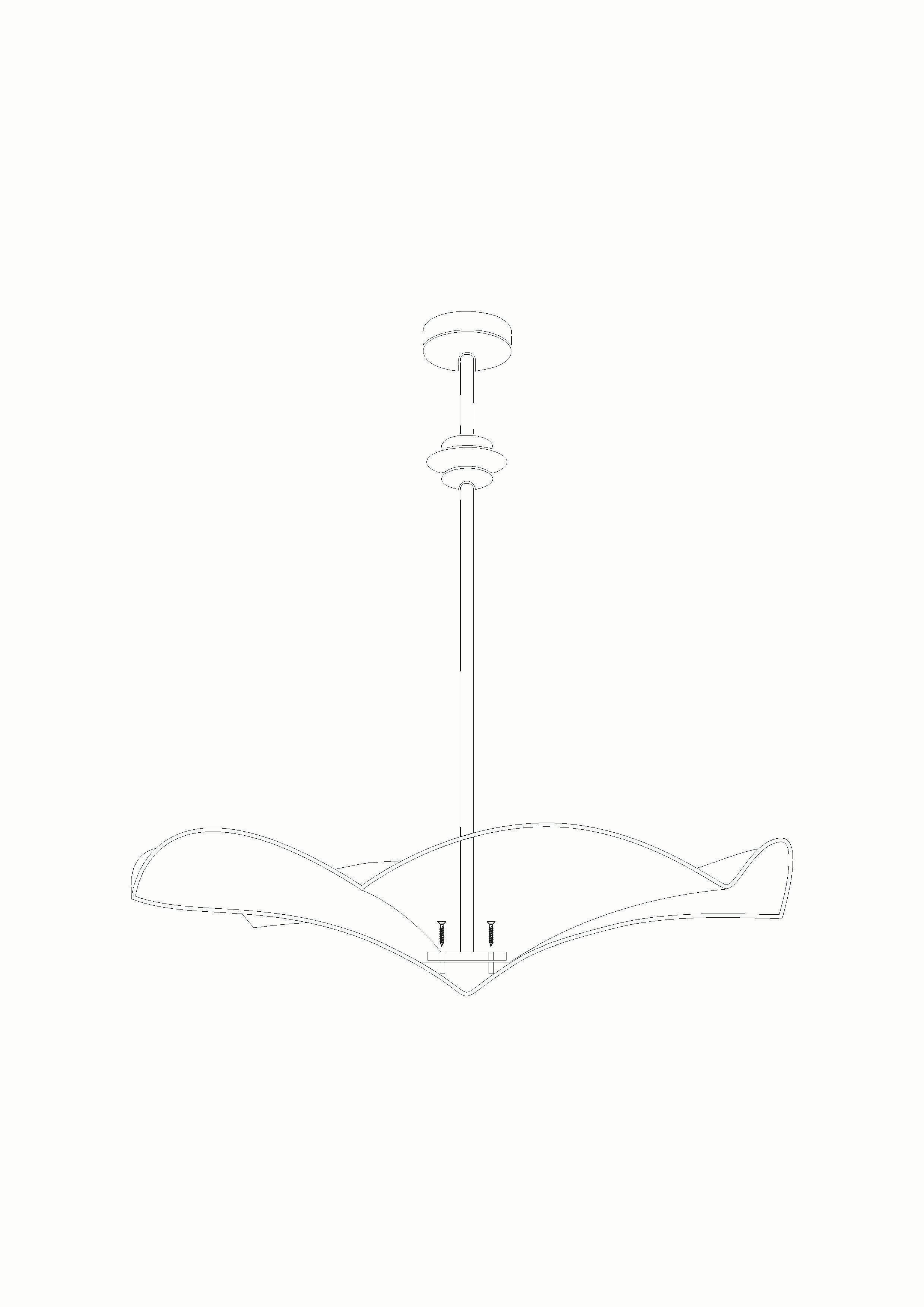 Minimalist Plaster Pendant 'Veris' 26