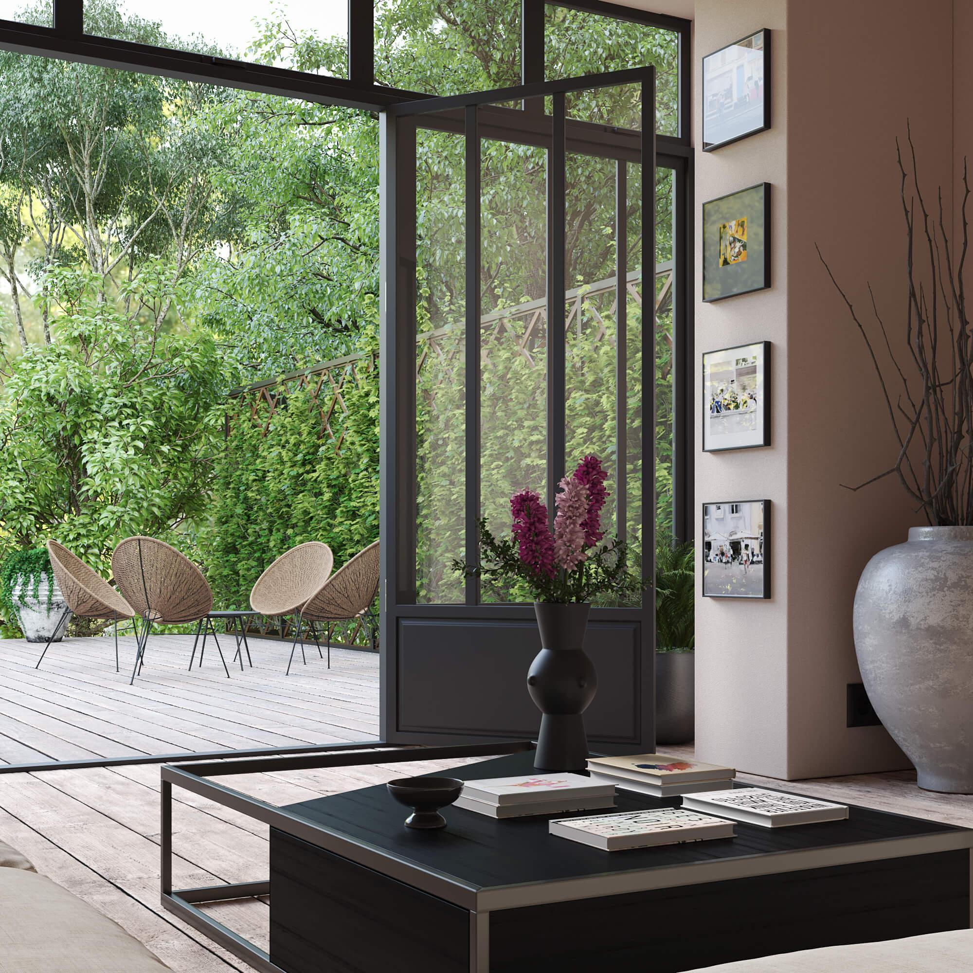 Table basse centrale rectangulaire moderne et minimaliste en bois de noyer et laiton brossé en vente 2