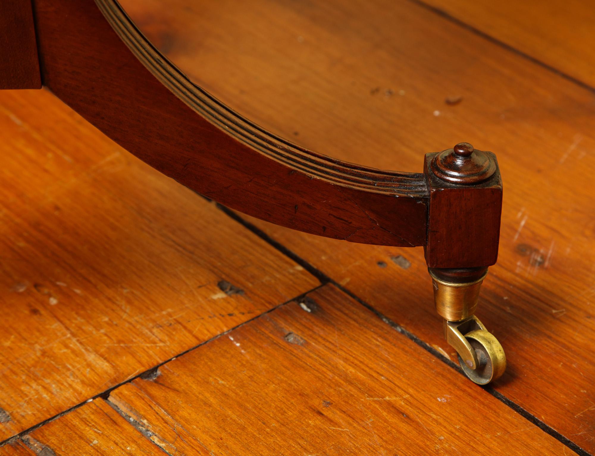 Minimalist Regency Mahogany & Ebonized Inlaid Writing Table English, circa 1800 For Sale 3