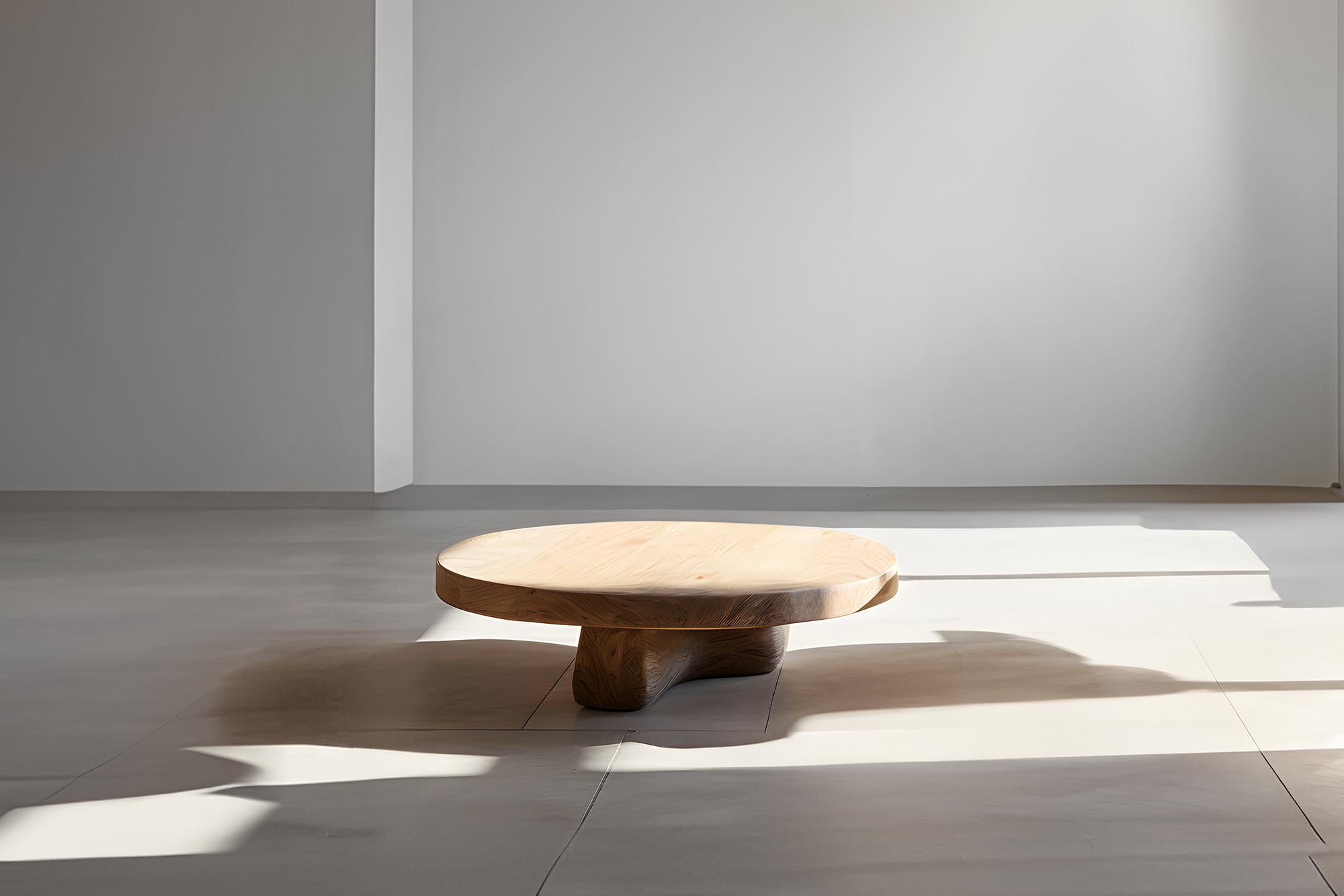 Minimalist Round Coffee Table - Natural Oak Fundamenta 43 by NONO


Sculptural coffee table made of solid wood with a natural water-based or black tinted finish. Due to the nature of the production process, each piece may vary in grain, texture,